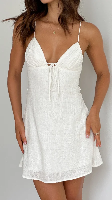 Price Cut Coco Mini Dress - White