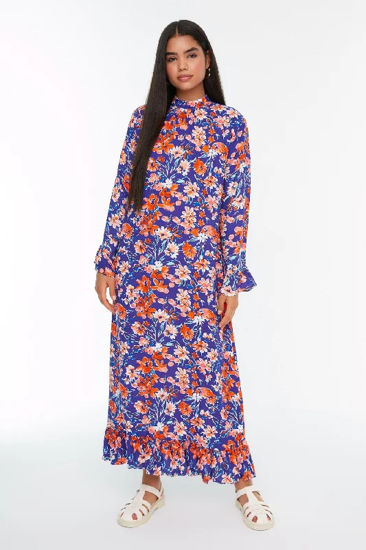 Overstock Modest Maxi Floral Dress