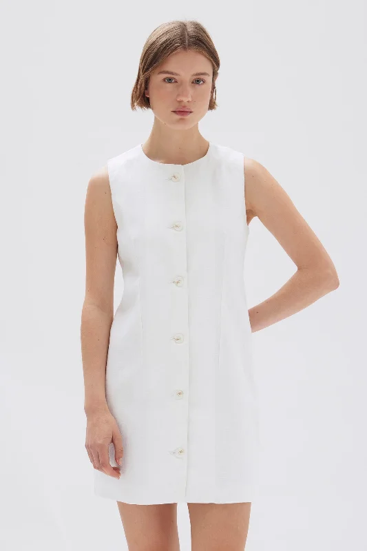 Bonus Savings Coralie Linen Mini Dress