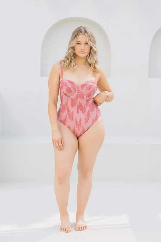 Early Access Ikat Dusk Balconette One Piece