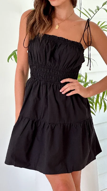 Super Savings Cely Mini Dress - Black