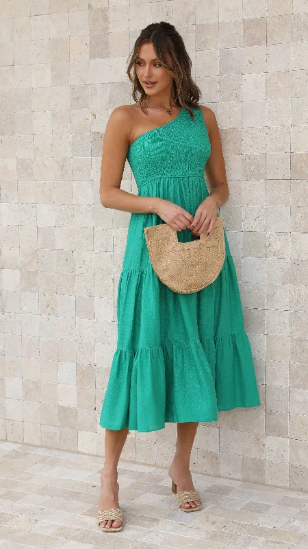 Great Deals Cassy Midi Dress - Green