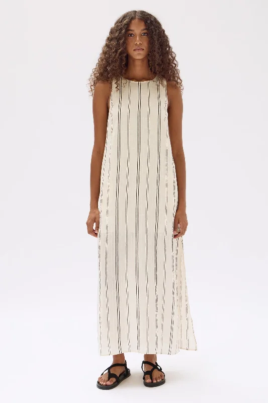 Price Rollback Milos Stripe Maxi Dress