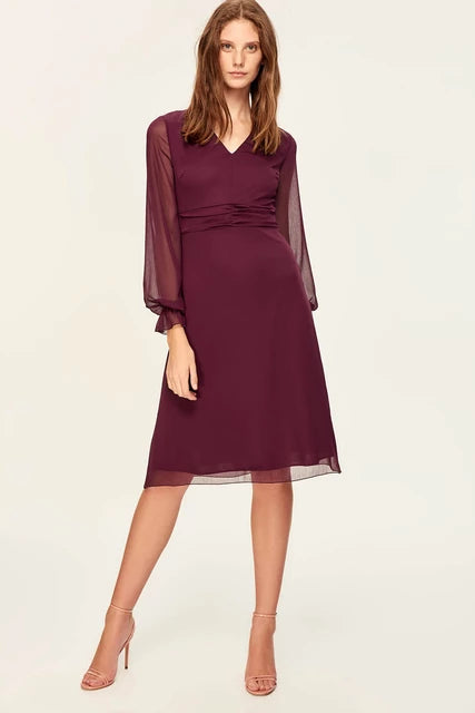 Unmissable Offer Wilma Longsleeve Dress Plum