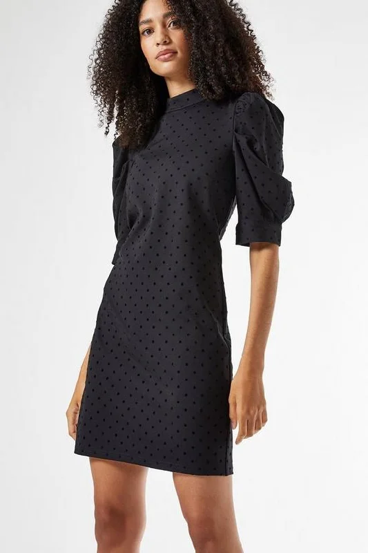 Friends and Family Sale Black Spot Ponte Mini Shift Dress