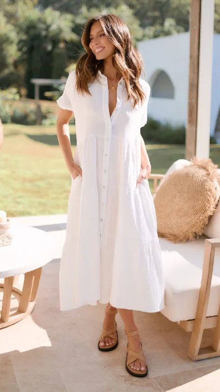 Seasonal Sale Morgana Dress - White