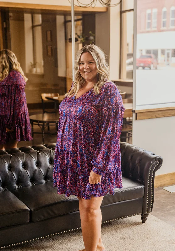 Value Deals TABITHA CURVY PRINTED SILKY DRESS