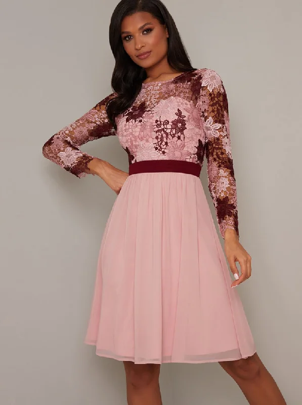 Special Discount Pink Crotchet Dress