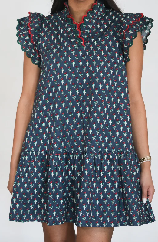 Huge Discounts Want It All Navy Floral Mini Dress