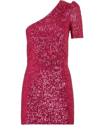 Today’s Deal Petit Pink One Shoulder Sequin Mini Dress