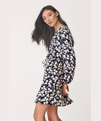 Steals and Deals Monochrome Print Tea Dress