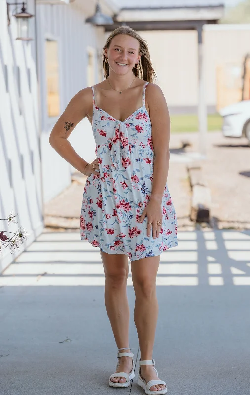 Limited Availability CAYLIE FLORAL SPAGHETTI STRAP DRESS BY IVY & CO