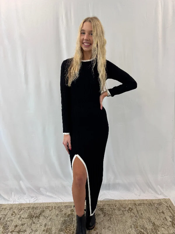 Savings Galore THERESA SWEATER KNIT MIDI DRESS BY IVY & CO