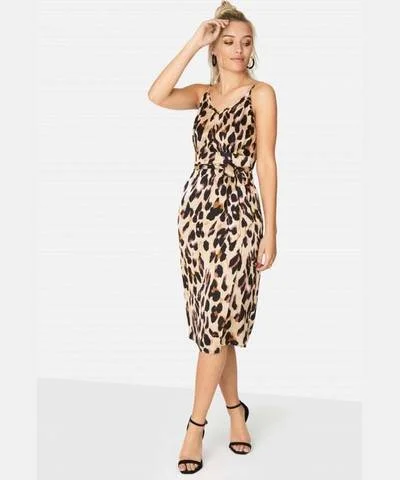 Special Offer Animal Print Strappy Dress
