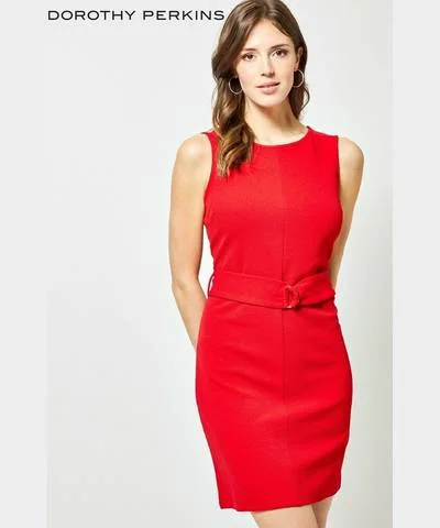Crazy Savings Sleeveless Belted Shift Dress
