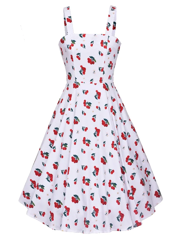 Incredible Offers 50s Cherry Print Cami Dress