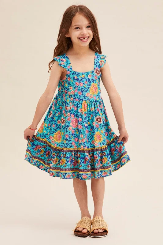 Price Slash Boho Print Kids Dress