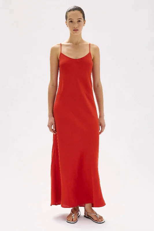 YEAR-End Clearance Signature Linen Silk Slip Dress