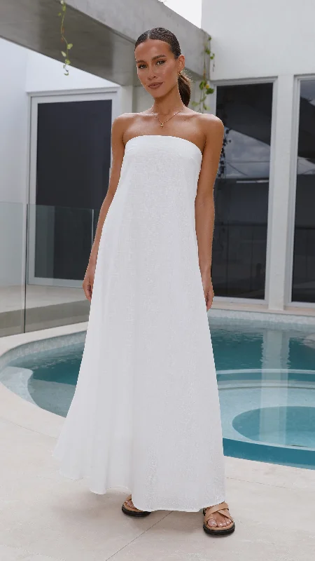 Limited Time Discount Connie Maxi Dress - White