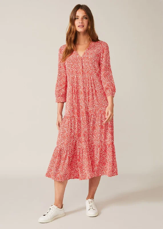 Limited Quantity Penele Midi Dress Red