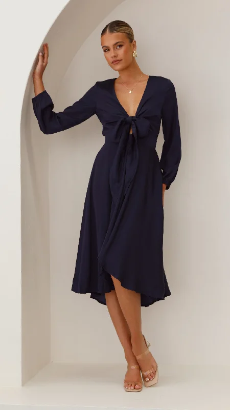 Deal of the Day Starry Nights Dress - Navy
