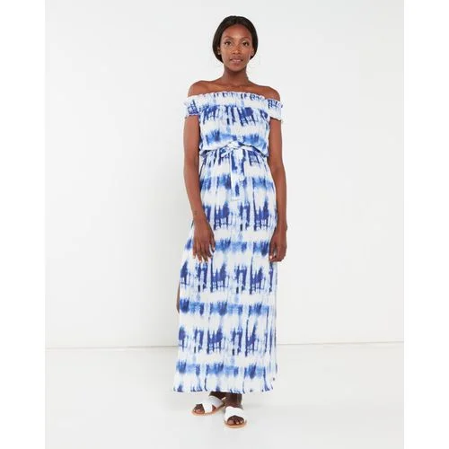 Daily Deals Blue Tie Dye Maxi Dress