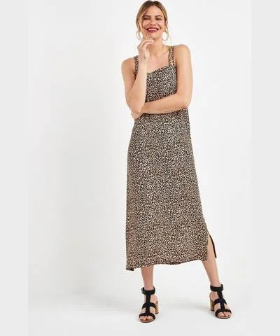 Savings Alert Leopard Print Cami Dress