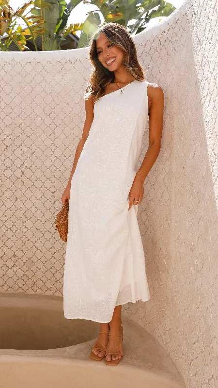 Grand Opening Sale Stormi Maxi Dress - White