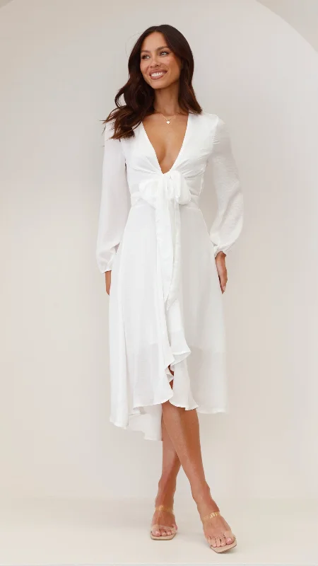 Steals and Deals Starry Nights Dress - White