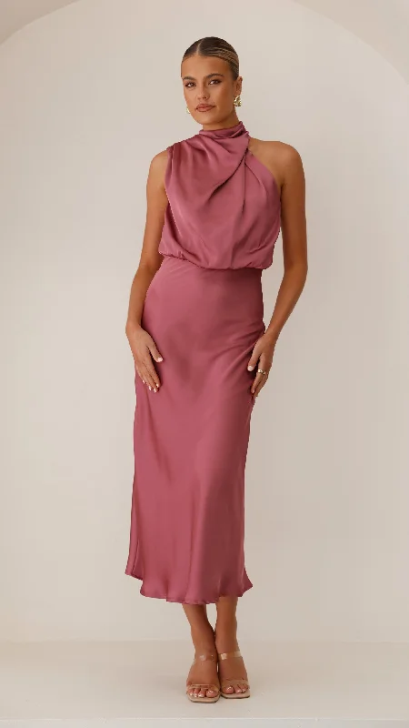 Price Rollback Esther Maxi Dress - Plum