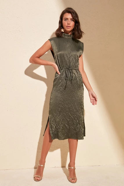 Unbeatable Prices Greta Crinkled Dress Green