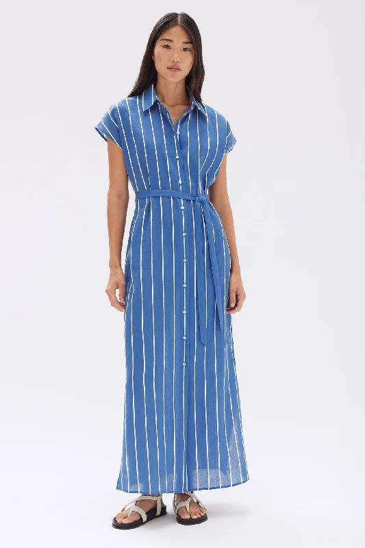 Savings Bonanza Ayla Stripe Shirt Dress