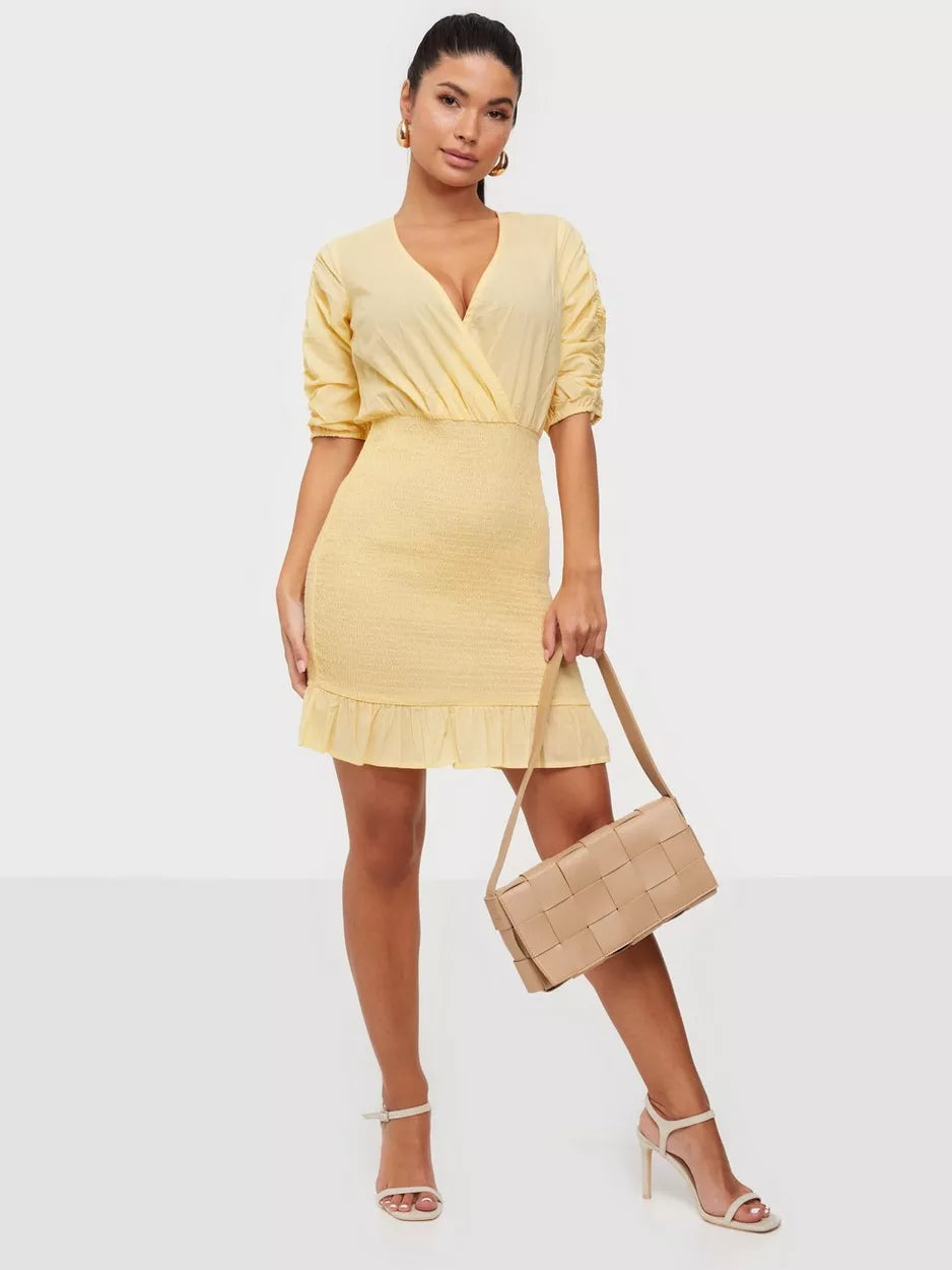 Sneak Peek Sale Yellow Smock Bottom Dress