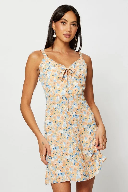Deal of the Day Print A Line Dress Mini