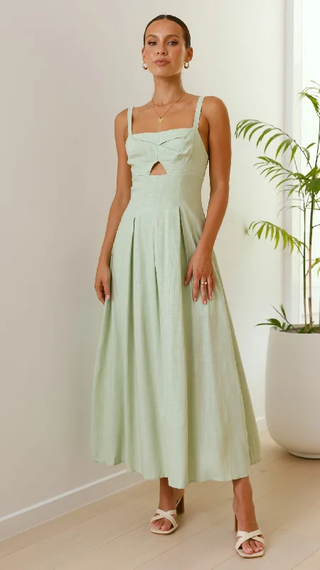 Incredible Offers Shaylee Maxi Dress - Sage