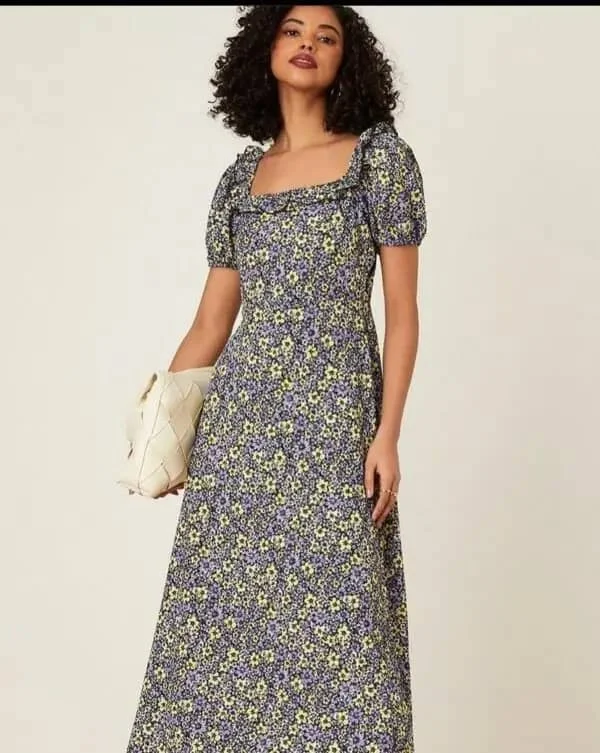 Clearance Sale Milk Maid Floral Dress