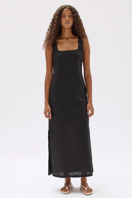 Fantastic Offers Georgina Linen Maxi Dress