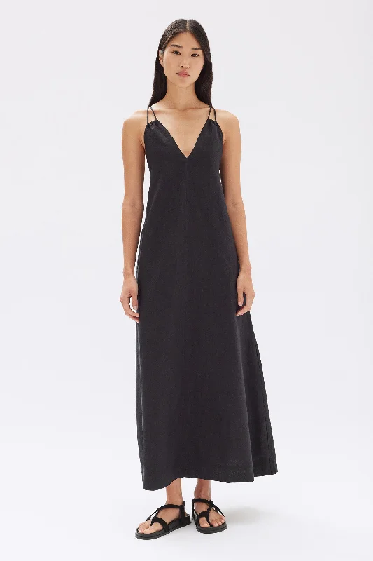 Discount Deals Fiona Linen Midi Dress