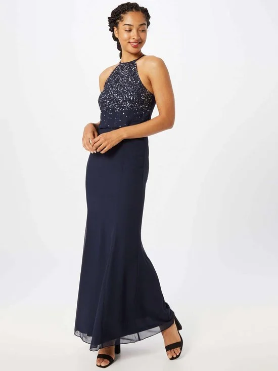 Weekend Flash Sale Navy Sequin Maxi Dress