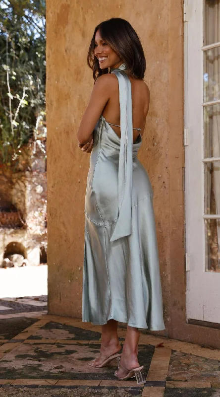 Deal Explosion Hera Midi Dress - Sage