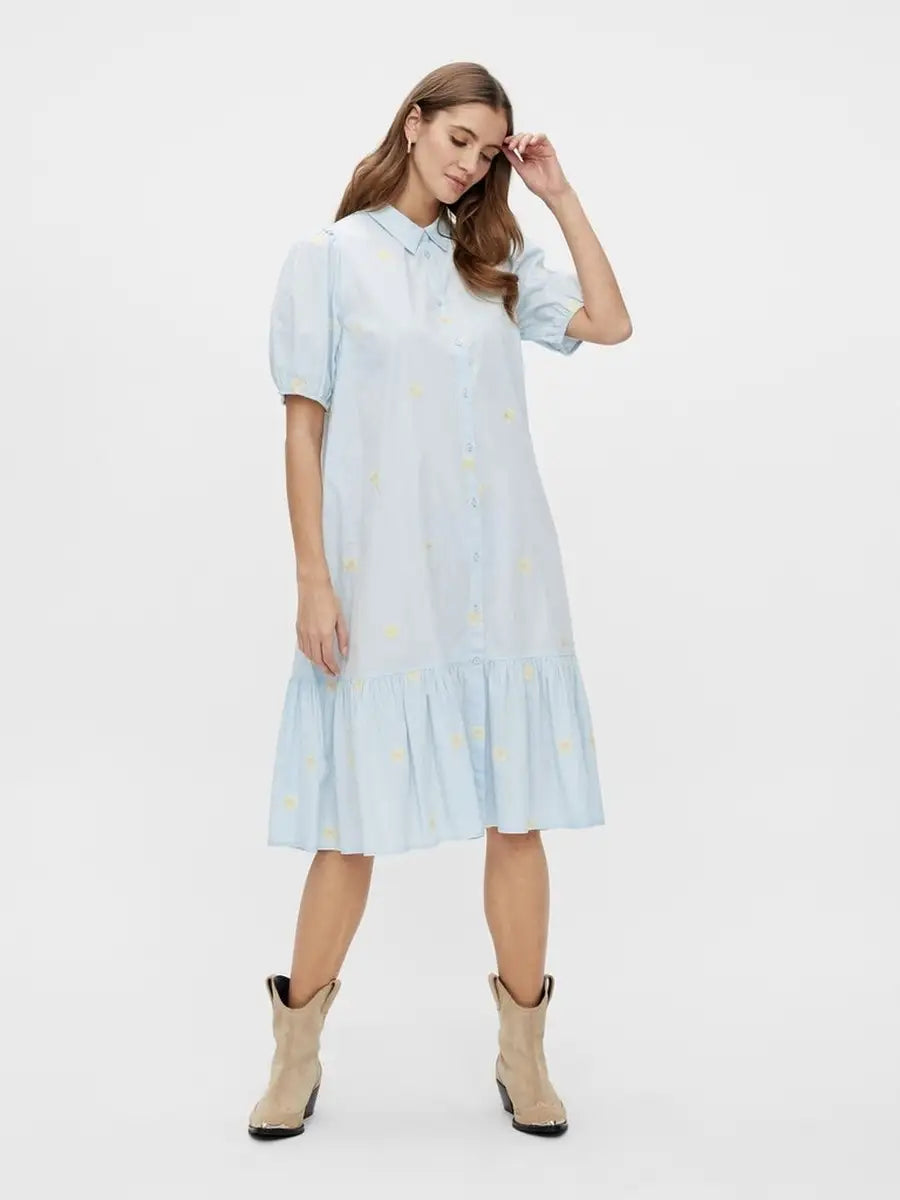 Price Drop Fieldflower 2/4 Midi Dress - Whispy Blue