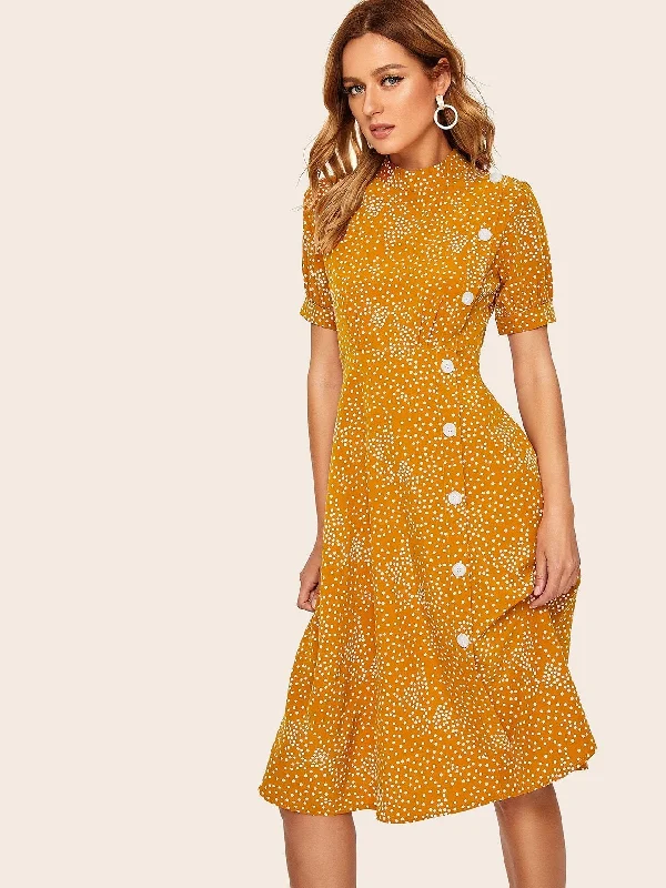 Sale Event Polka Dot Zip Back Dress