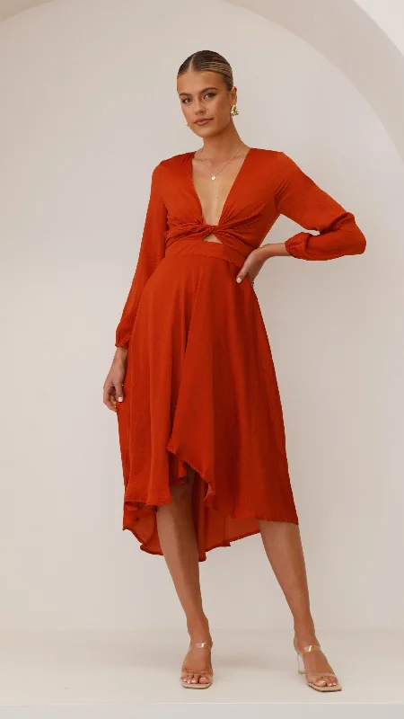 Value Deals Starry Nights Dress - Rust
