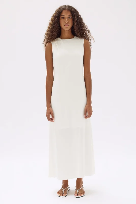 Midnight Madness Leah Asymmetric Drape Maxi Dress