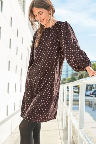 Today's Special Volume Sleeve Mini Ditsy Dress