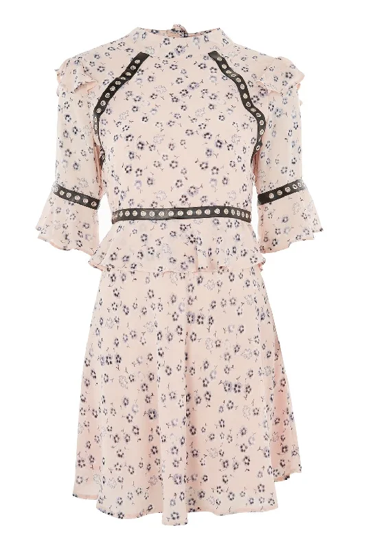 New Arrival Floral Print Skater Dress