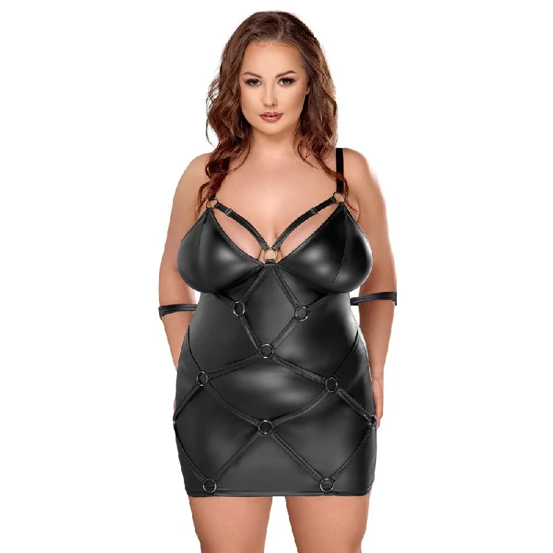Year-End Clearance Cottelli Curves Bondage Plus-Size Dress Black