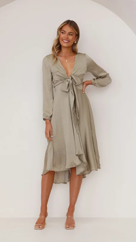 Weekend Special Starry Nights Dress - Olive