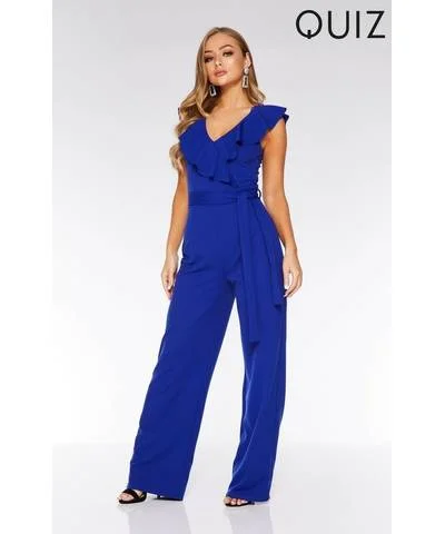 Weekend Deal Frill Sleeve Palazo Jumpsuit