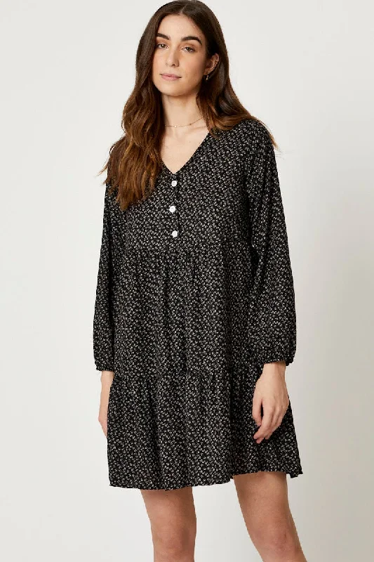 Exclusive Offers Print Mini Dress Long Sleeve